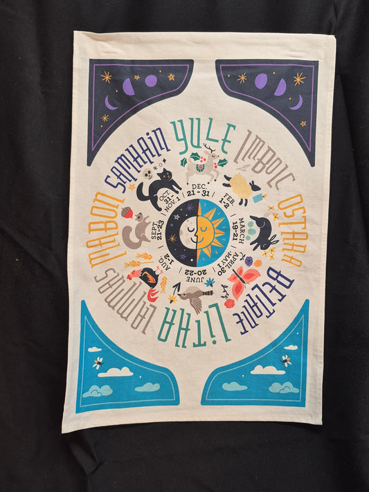 Mod Wheel of the Year wall hanging